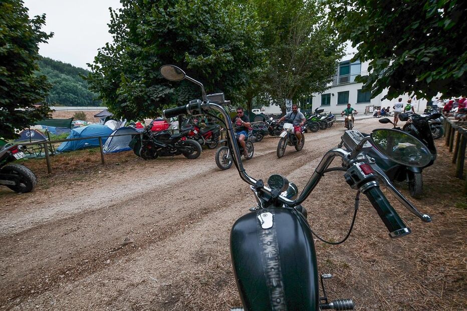 motas, motards, concentração, góis