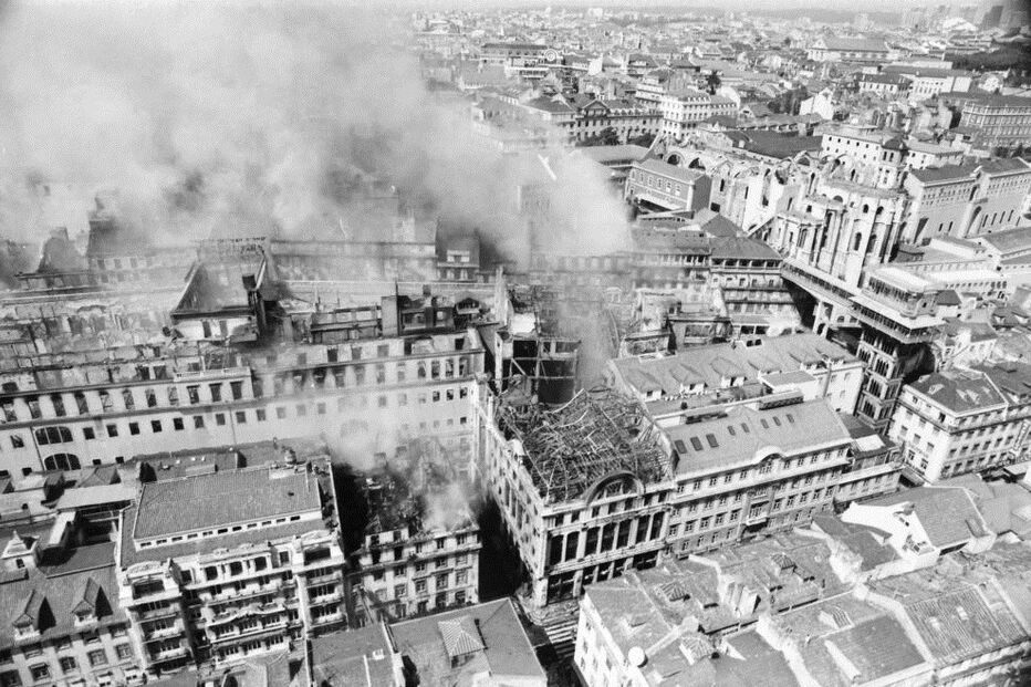 incêndio, Chiado, Lisboa