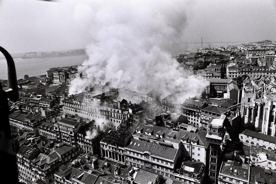 incêndio, Chiado, Lisboa