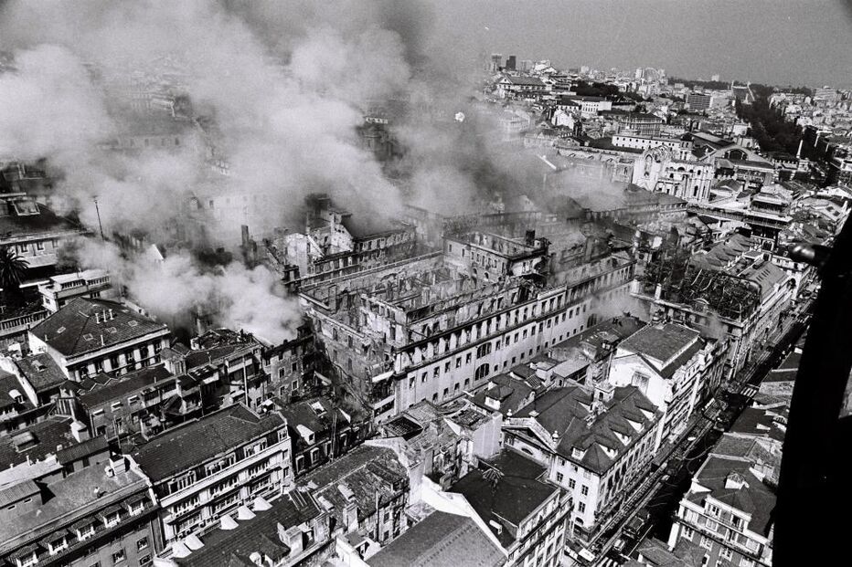 incêndio, Chiado, Lisboa