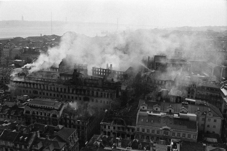 incêndio, Chiado, Lisboa