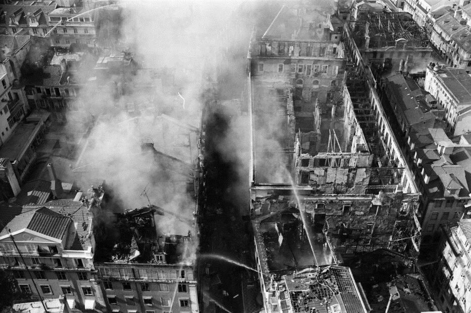 incêndio, Chiado, Lisboa