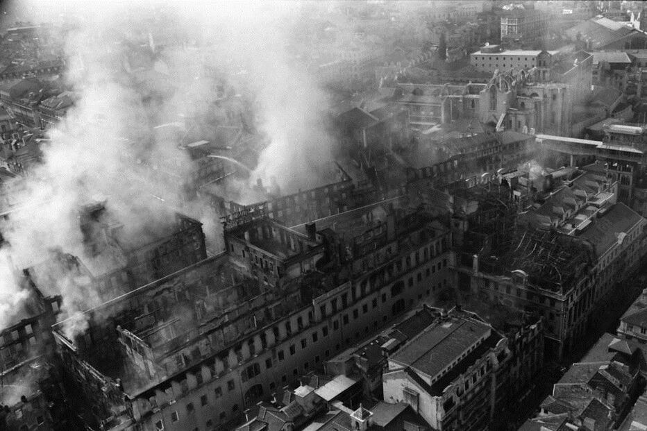 incêndio, Chiado, Lisboa