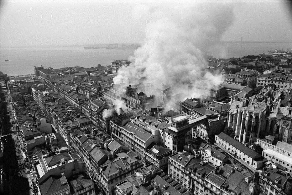incêndio, Chiado, Lisboa