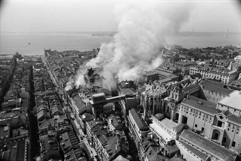 incêndio, Chiado, Lisboa