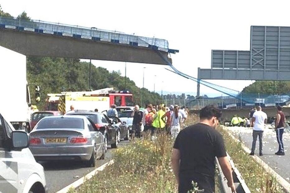 Inglaterra, kent, colapso, ponte, ferido, acidentes e desastres