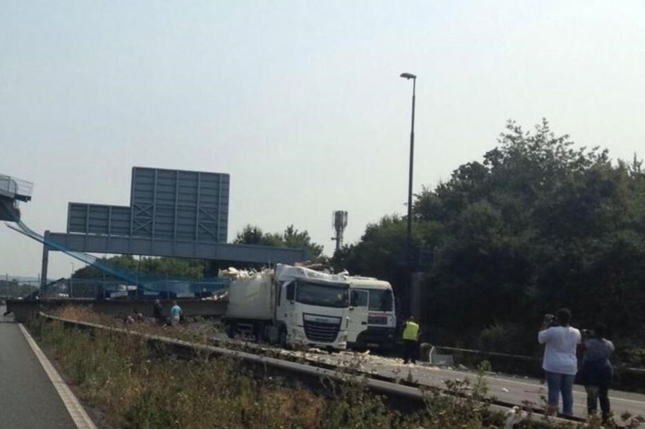 Inglaterra, kent, colapso, ponte, ferido, acidentes e desastres