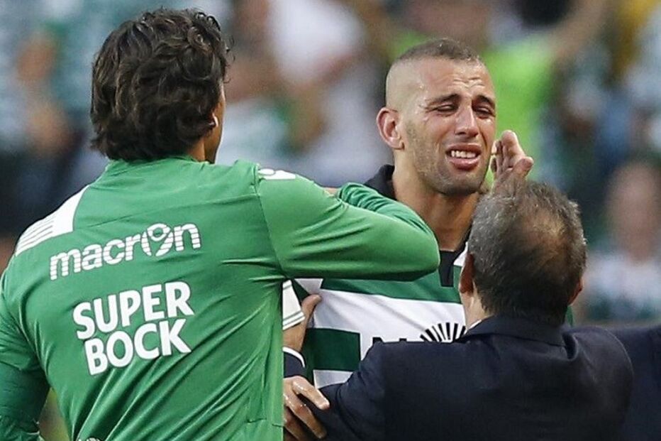 Sporting, Islam Slimani, choro, desporto, futebol