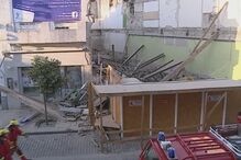 derrocada, feridos, farmácia, escombros, vítimas