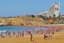 praia da rocha, algarve, calor, verão, praia