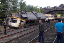 O Porriño, Pontevedra, Galiza, Espanha, Vigo, Porto, descarrilamento, comboio, acidente