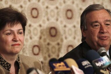 Kristalina Georgieva, vice-presidente da Comissão Europeia, ONU, Alemanha, Angela Merkel, Vladimir Putin, UNESCO, Conselho de Segurança da ONU, António Guterres, União Europeia, Ban Ki-moon, Christiana Figueres, diplomacia, organizações internacionais, política