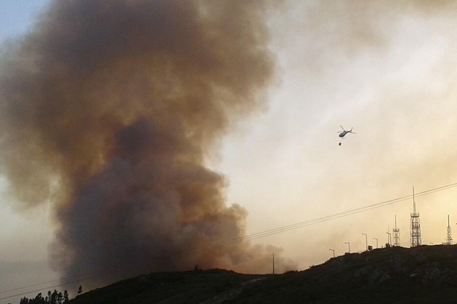 Serra de Monchique, Monchique, Caldas de Monchique, Fóia, Porto de Lagos, acidentes e desastres, incêndios