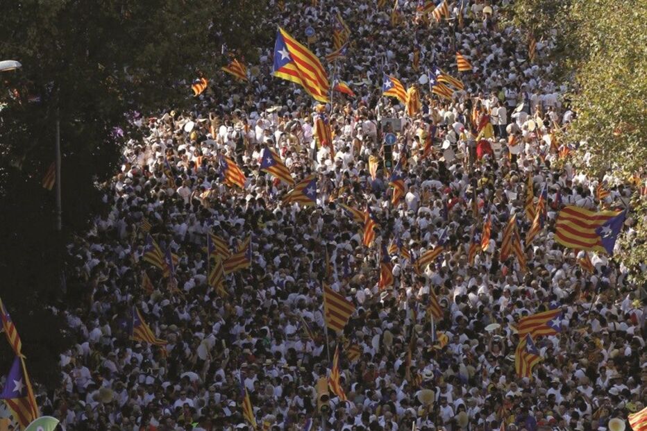 Catalunha, Espanha, referendo, ,manifestação, Dia Nacional