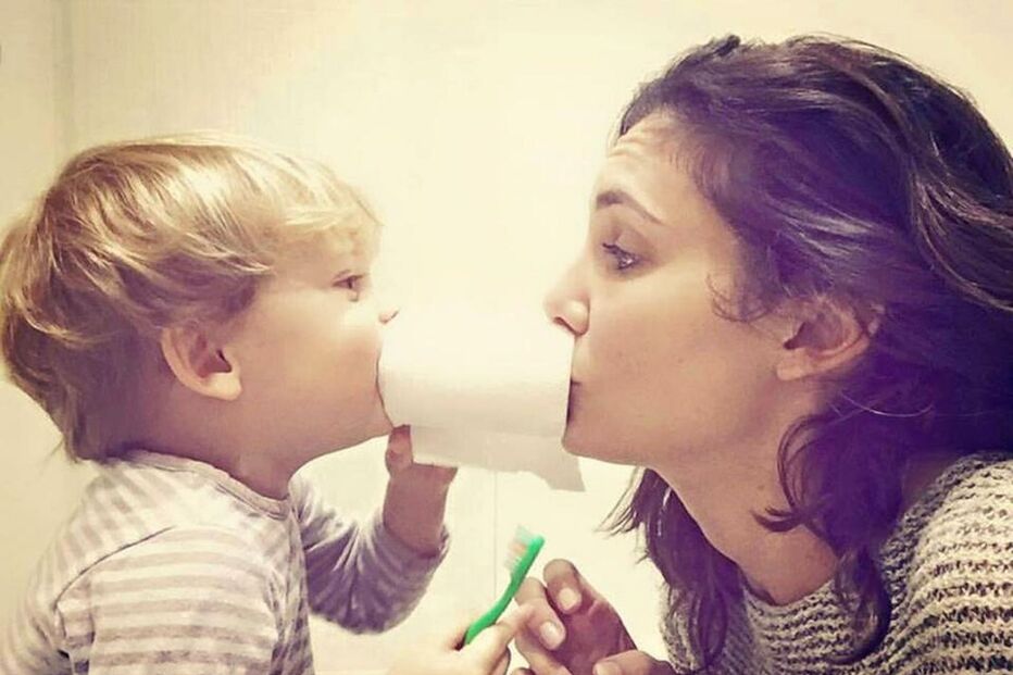 Daniela Ruah, filho, River Isaac, escola