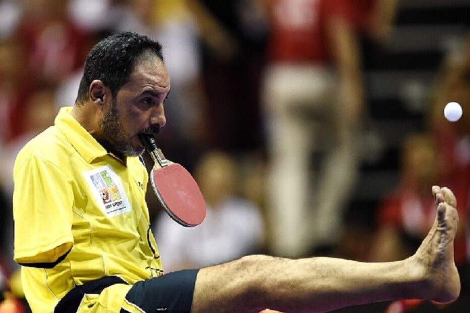 Jogador, Ténis de Mesa, Braços, Jogos Paralímpicos, Ibrahim Hamato, Incapacidade