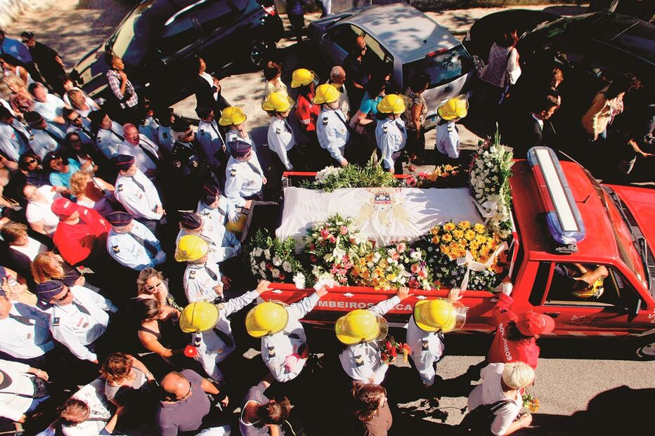 funeral, bombeiros, caramulo