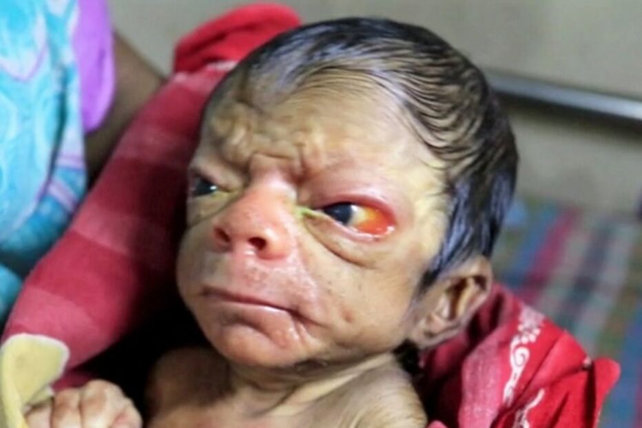 bebé, criança, Bangladesh, Benjamin Button, rugas, síndroma, Huntchinson-Gilford