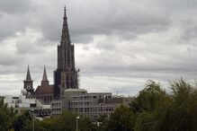 urina, erosão, Catedral, Alemanha, Barcelona, Ulm