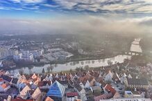 urina, erosão, Catedral, Alemanha, Barcelona, Ulm