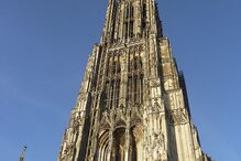 urina, erosão, Catedral, Alemanha, Barcelona, Ulm