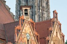 urina, erosão, Catedral, Alemanha, Barcelona, Ulm