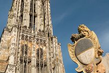 urina, erosão, Catedral, Alemanha, Barcelona, Ulm