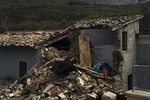 Itália, sismo, detruição