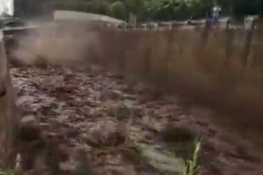 Enxurrada de lama na Madeira