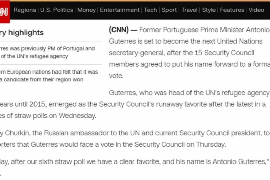 António Guterres, secretário-geral, Organização das Nações Unidas, ONU, imprensa internacional