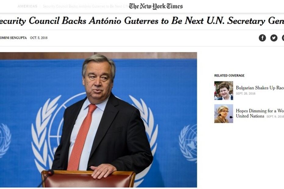 António Guterres, secretário-geral, Organização das Nações Unidas, ONU, imprensa internacional