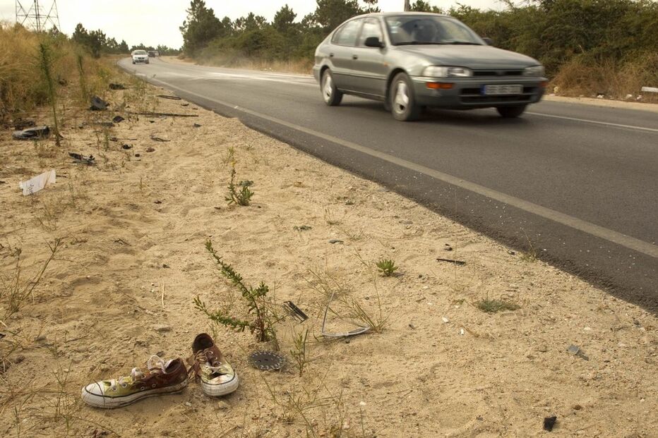 fernão ferro, seixal, acidente, morto, dois feridos, estrada