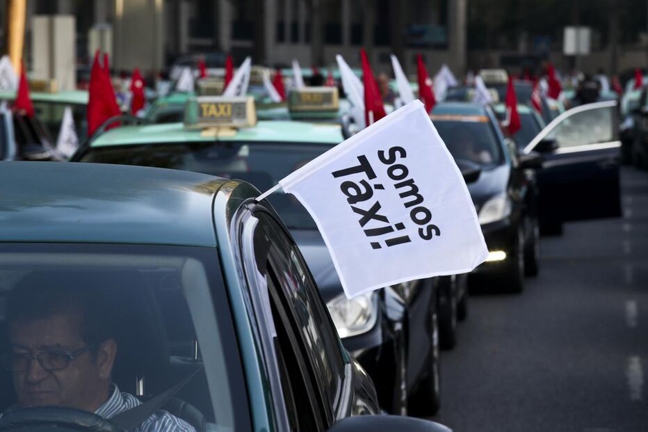 Lisboa, megaprotesto, manifestação, taxistas, uber