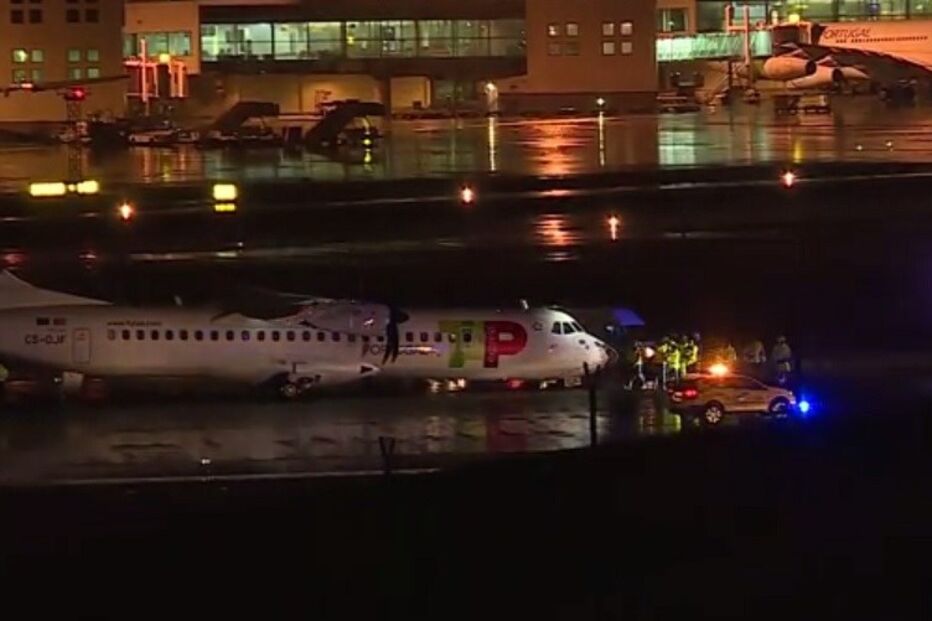 TAP, Humberto Delgado, Porto, Lisboa, transportes, aviação, pneu