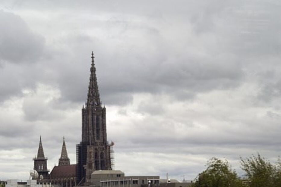 urina, erosão, Catedral, Alemanha, Barcelona, Ulm