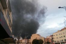 Incêndio, lixeira, Amadora, bombeiros