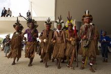 Brasil, índios, protesto, Palácio do Planalto, Michel Temer, Brasília, distúrbios, guerras e conflitos