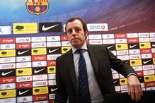 ex-presidente do FC Barcelona Sandro Rosell, presidente do FC Barcelona, Josep Maria Bartomeu, Santos, Neymar, FC Barcelona, Barça, desporto, futebol