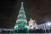 Lisboa, iluminações, Natal, luzes, árvore
