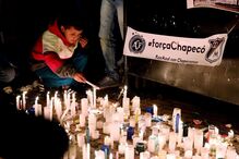 Chapecó, Brasil, Carla Vilembrini, Santo António, Santa Catarina, Argentina, Arena Condá, Cecilio Hans, Medellín, Colômbia, Chapecoense, Taça, Atletico Nacional, Lisboa, economia, negócios e finanças, transportes