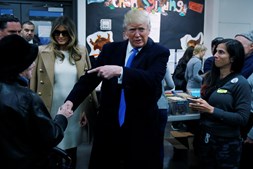 Donald Trump vou numa escola primária de Manhattan