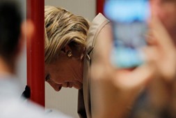 Hillary Clinton votou numa escola primária em Chappaqua
