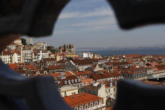 The Santa Justa, historical center, Raoul Mesnier, Romantic Neo-Gothic, Romantic Neo-Gothic, Bairro Alto, city center, Santa Justa