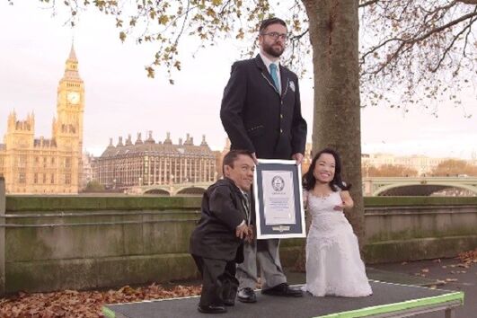 Paulo Barros, Katyucia Barros, Livro de Recordes do Guinness, Douglas da Silva, Cláudia Rocha, casal, casamento, nanismo