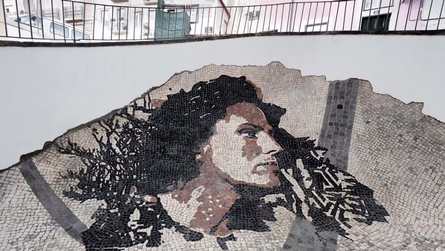 Amália Rodrigues, by Vhils