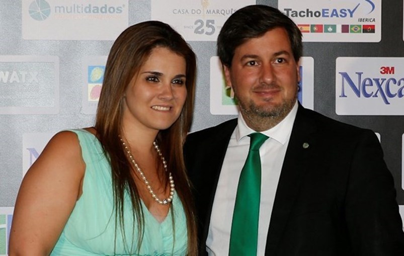 Bruno de Carvalho e a ex-mulher, Cláudia