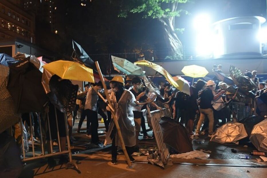 Polícia, Hong Kong, Manifestação, Gás pimenta, China