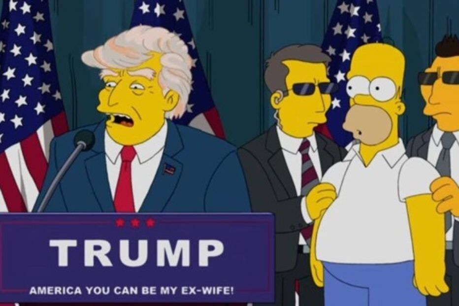Donald Trump, EUA, Os Simpsons, presidente