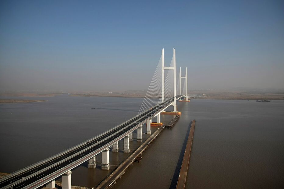 Coreia do Norte, Yalu, china, ponte, rio, campo, batatas, internacional