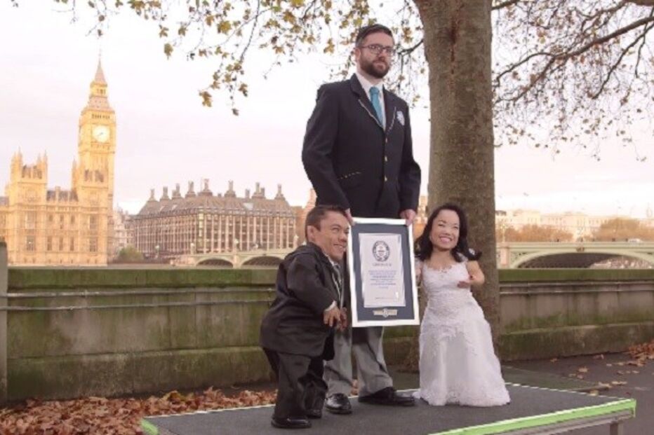 Paulo Barros, Katyucia Barros, Livro de Recordes do Guinness, Douglas da Silva, Cláudia Rocha, casal, casamento, nanismo